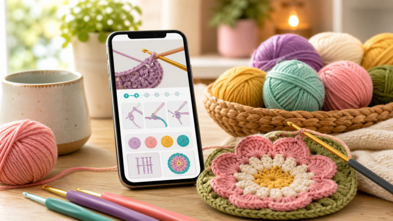 Descubra Apps Grátis com Mais de 500 Padrões de Crochê para Iniciantes