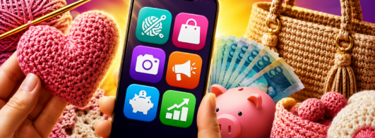Como Fazer Renda Extra com Crochê Usando Apps Grátis