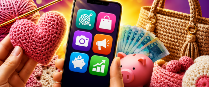 Como Fazer Renda Extra com Crochê Usando Apps Grátis
