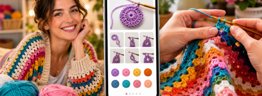 App Grátis Para Aprender Crochê Sem Complicação