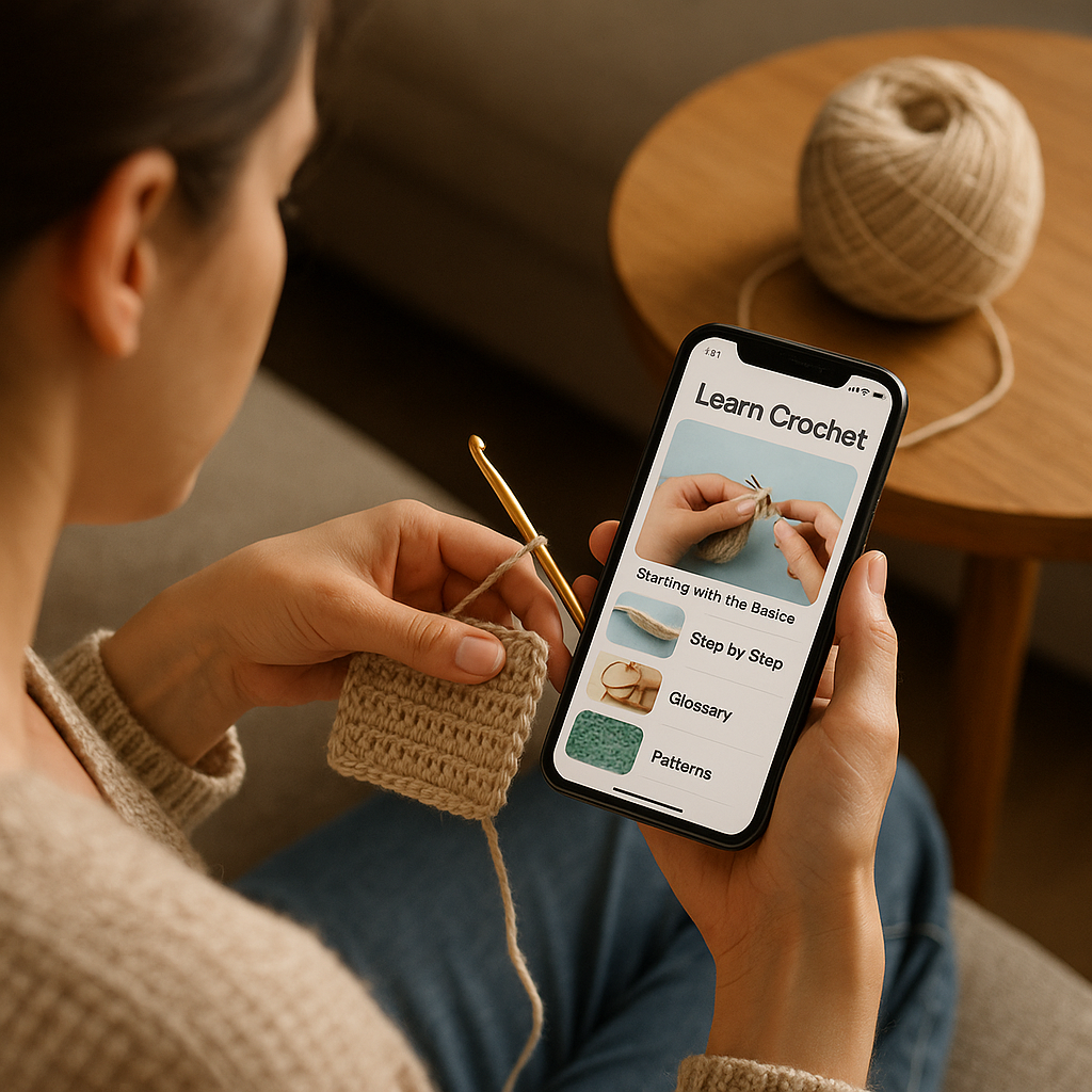 Aprenda Croche do Zero com App Prático