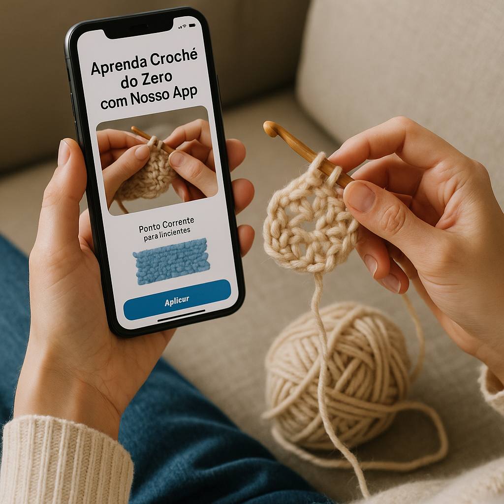 Aprenda Croche do Zero com Nosso App