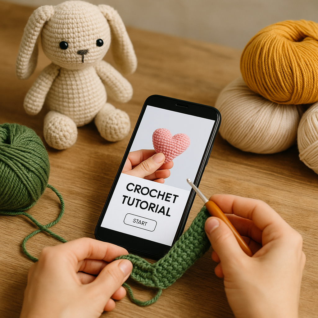 Os Melhores Apps Grátis para Aprender Amigurumi e Crochê do Zero