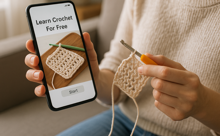 Aprenda Crochê Grátis com App no Celular