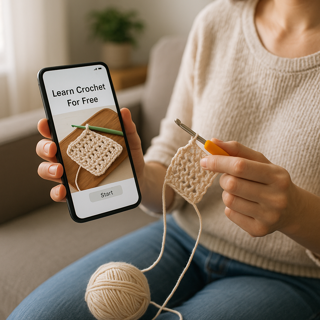Aprenda Crochê Grátis com App no Celular