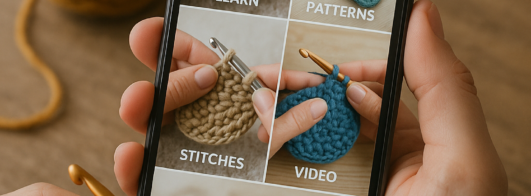 Apps Grátis para Aprender Crochê no Celular