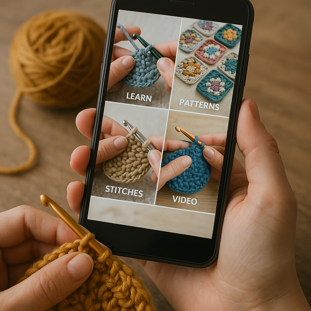 Apps Grátis para Aprender Crochê no Celular