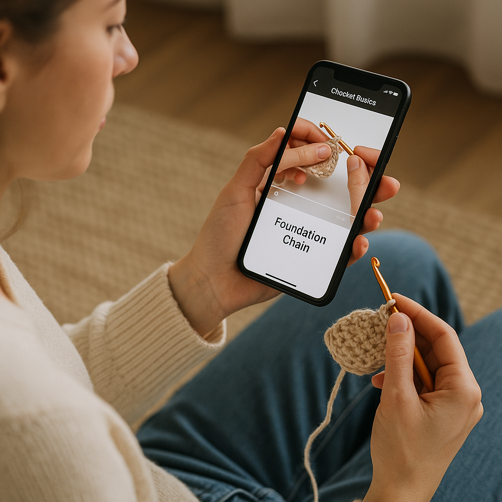 Aprenda Crochê do Zero com App Prático