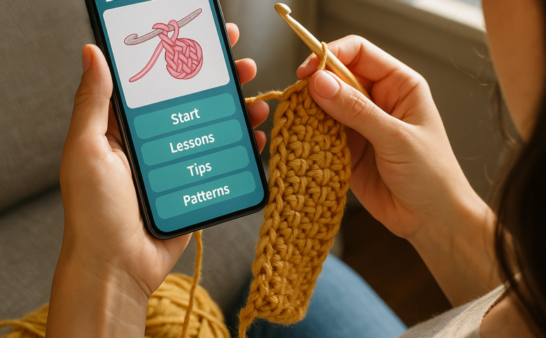 App Grátis Para Aprender Crochê Sem Complicação