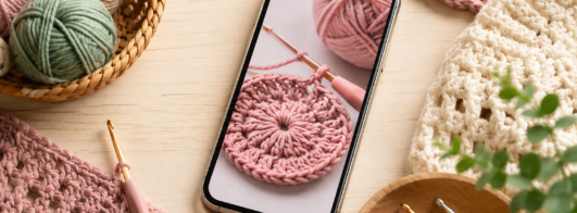 Apps de Crochê Que Ensinam Passo a Passo