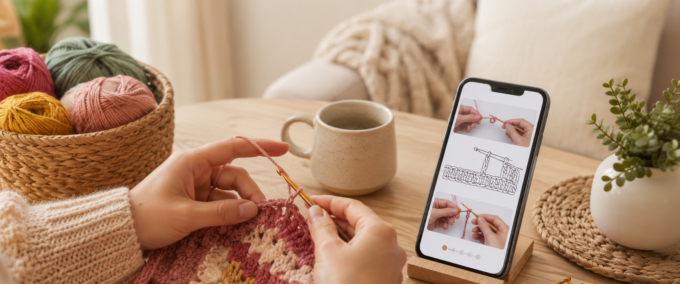 Como Ver Aulas de Crochê Pelo Celular de Graça