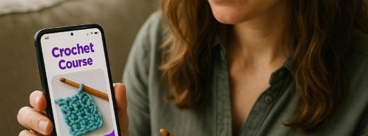 Aprenda Croche com App: Curso Completo