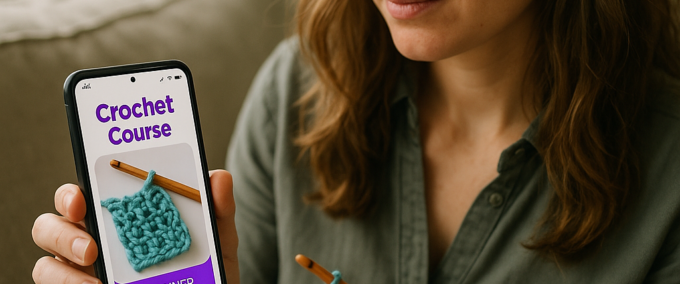 Aprenda Croche com App: Curso Completo