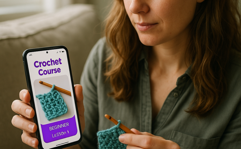 Aprenda Croche com App: Curso Completo