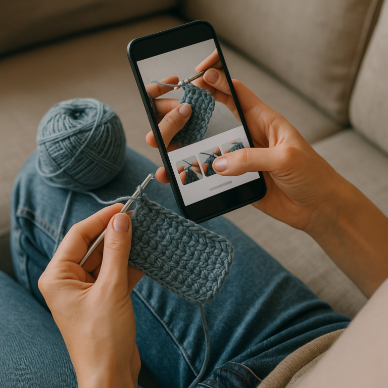 Como aprender crochê com aplicativos grátis no celular hoje