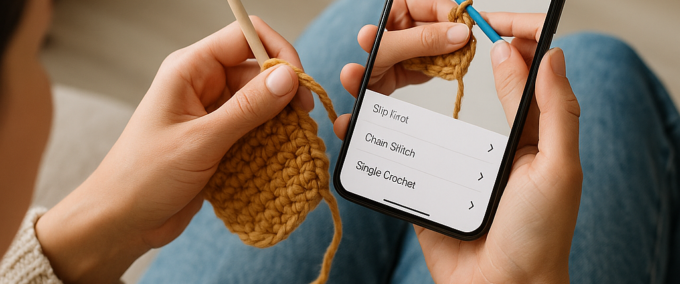 App Grátis de Crochê com Aulas para Iniciantes