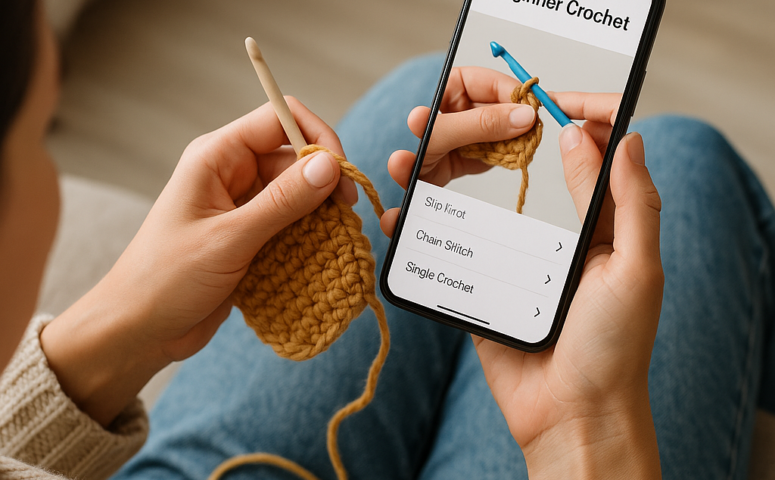 App Grátis de Crochê com Aulas para Iniciantes