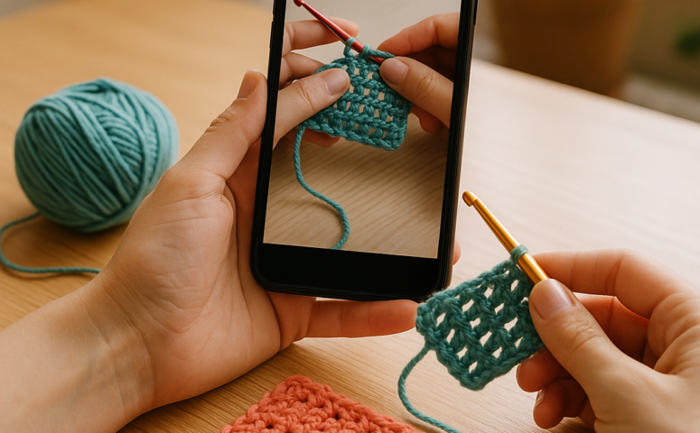 Crochê Fácil No Celular Para Aprender Pontos E Ideias Novas
