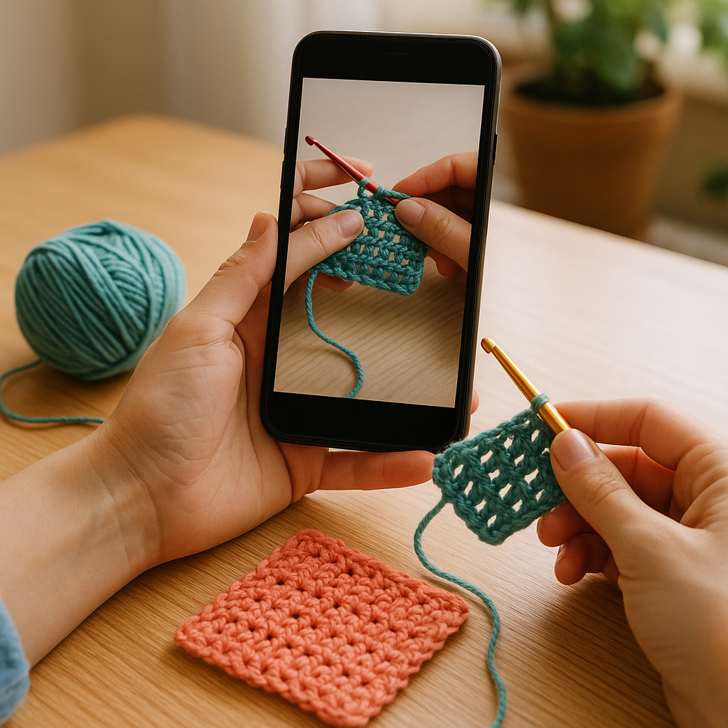Crochê Fácil No Celular Para Aprender Pontos E Ideias Novas