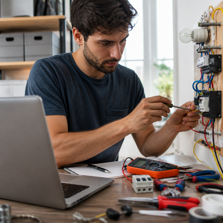 Guia Completo: Como Aprender Eletricista do Zero em Casa