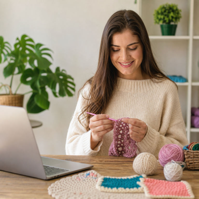 Aulas de Crochê Grátis e Fáceis Online