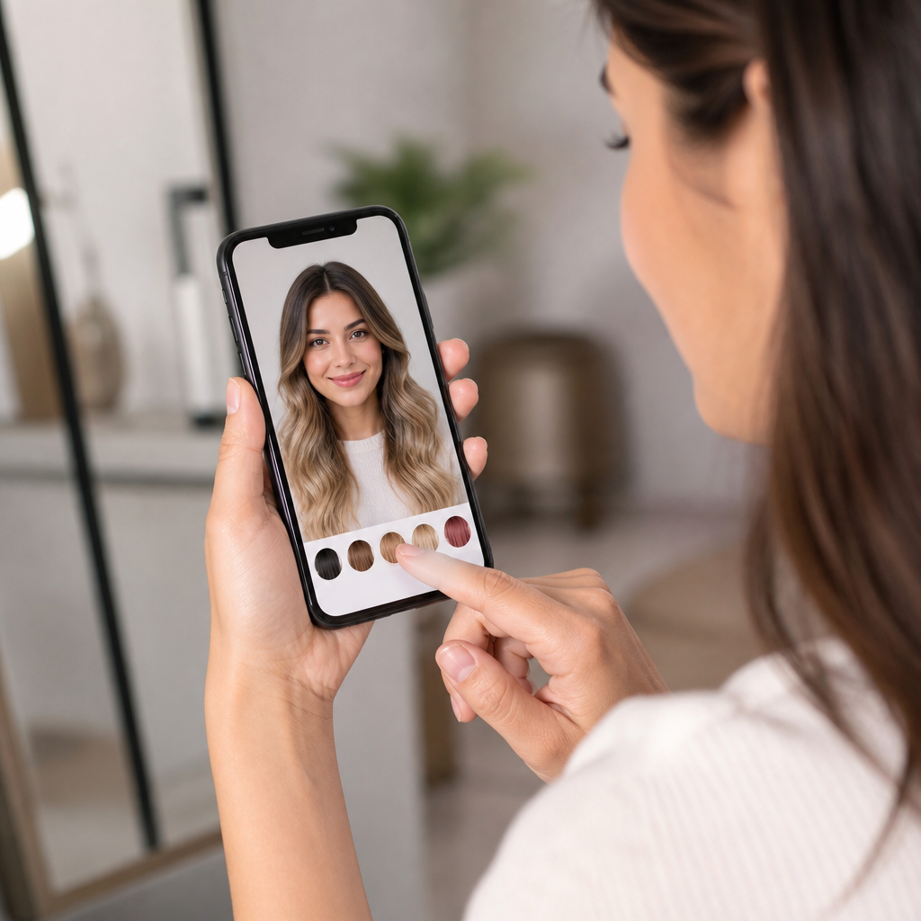 Teste Novo Cabelo: Simulador Virtual no Celular