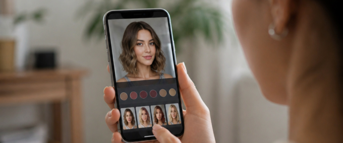 Teste Cores e Cortes de Cabelo no Celular