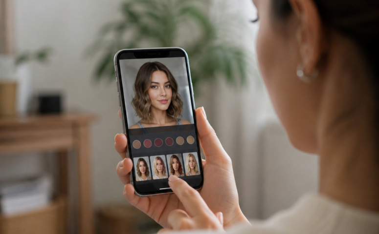Teste Cores e Cortes de Cabelo no Celular