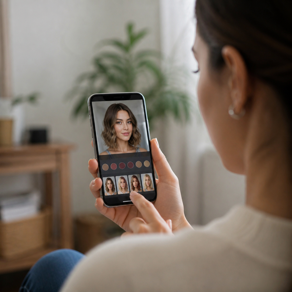 Teste Cores e Cortes de Cabelo no Celular