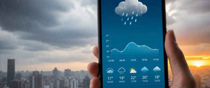 App para Acompanhar Chuva, Clima e Temperatura