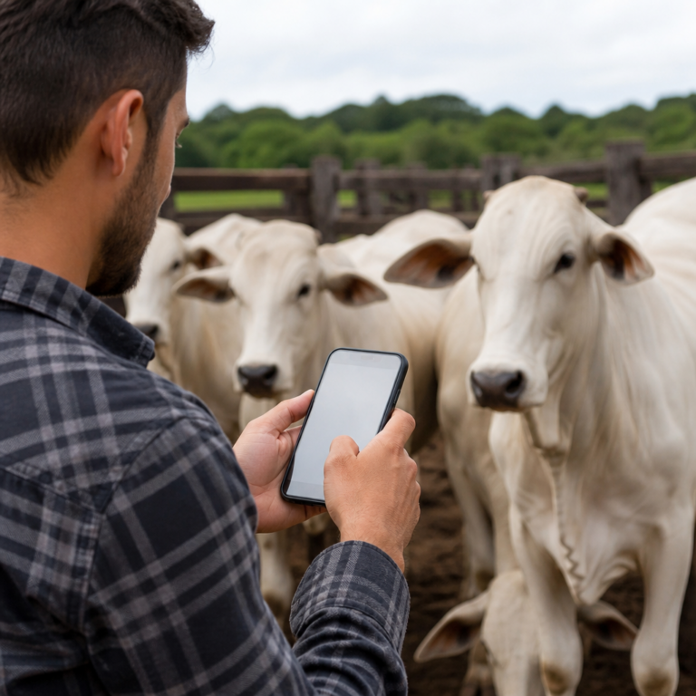 Transforme o celular em uma balança para bovinos