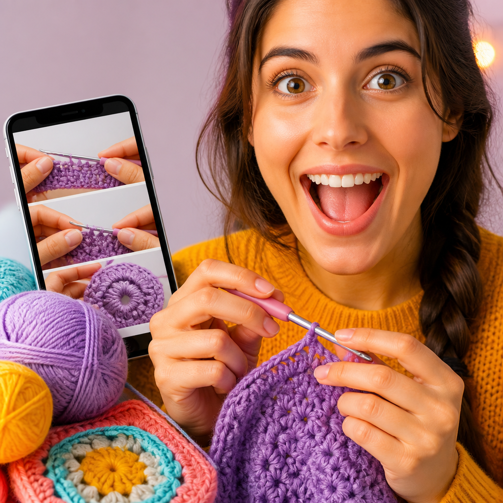 Aprenda Crochê Passo a Passo com Apps Grátis