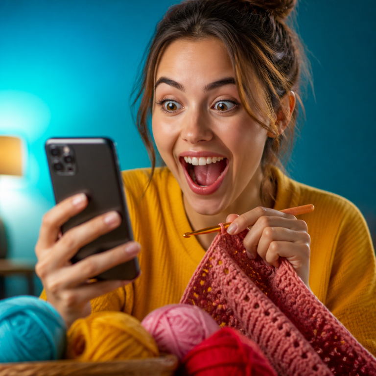 Aprenda Crochê pelo Celular em Casa