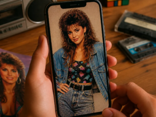 Transforme sua Foto: Vire dos Anos 80 no Celular