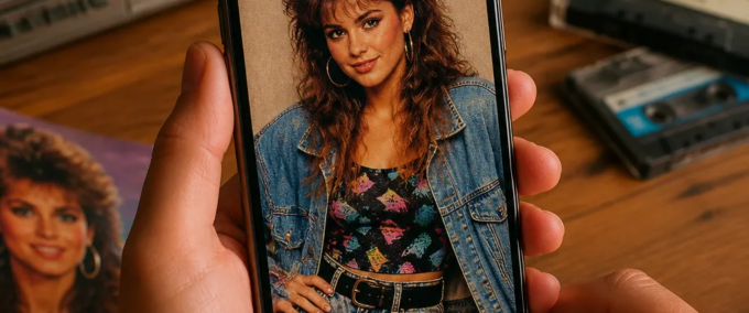 Transforme sua Foto: Vire dos Anos 80 no Celular