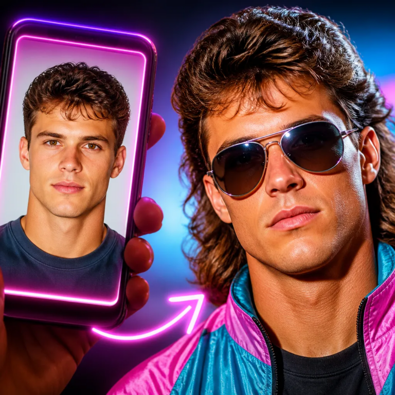 Transforme Sua Foto e Veja Você nos Anos 80