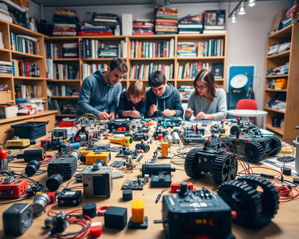 iniciar projetos de robótica